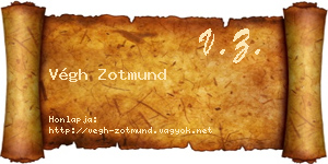 Végh Zotmund névjegykártya
